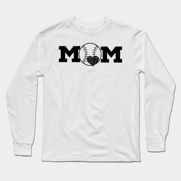 Mom loves baseball Long Sleeve T-Shirt by Apparels2022